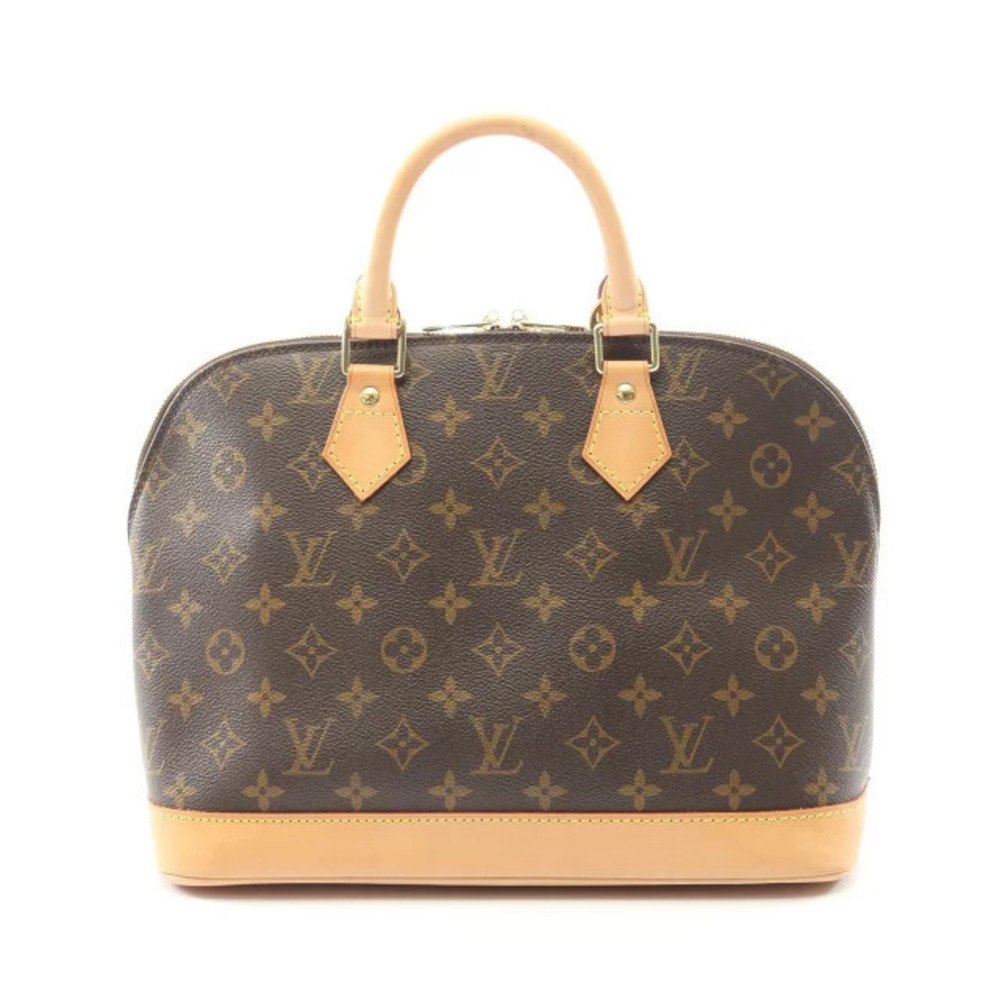 Louis Vuitton Alma handbag canvas leather Monogram brown